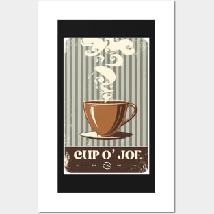 Vintage style Cup O’ Joe Posters and Art